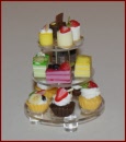KA194A Three Tiers Cake Stand with Cakes